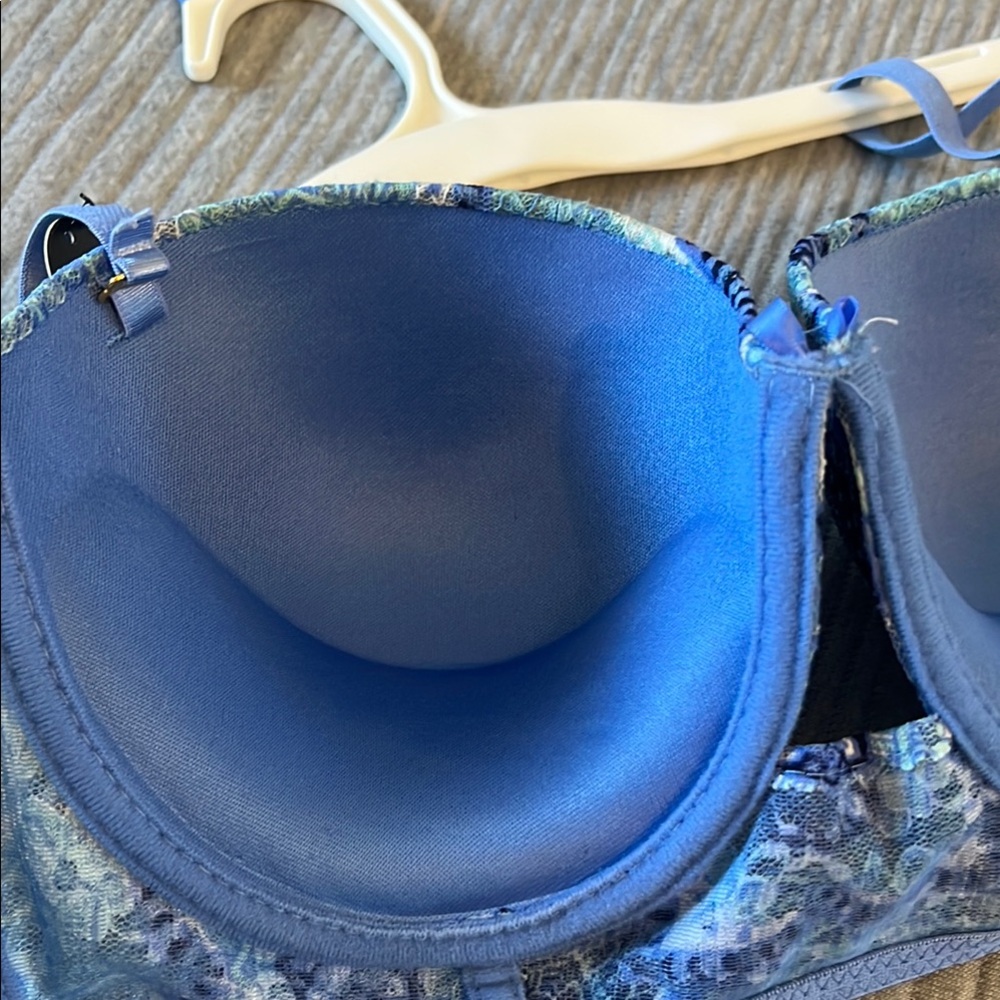 Body Frosting Blue Padded Bra with Underwire - Picture 5 of 8